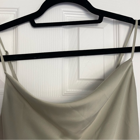 Urban Outfitters Sage Green Mallory Cowl Neck Slip Dress - Picture 7 of 7